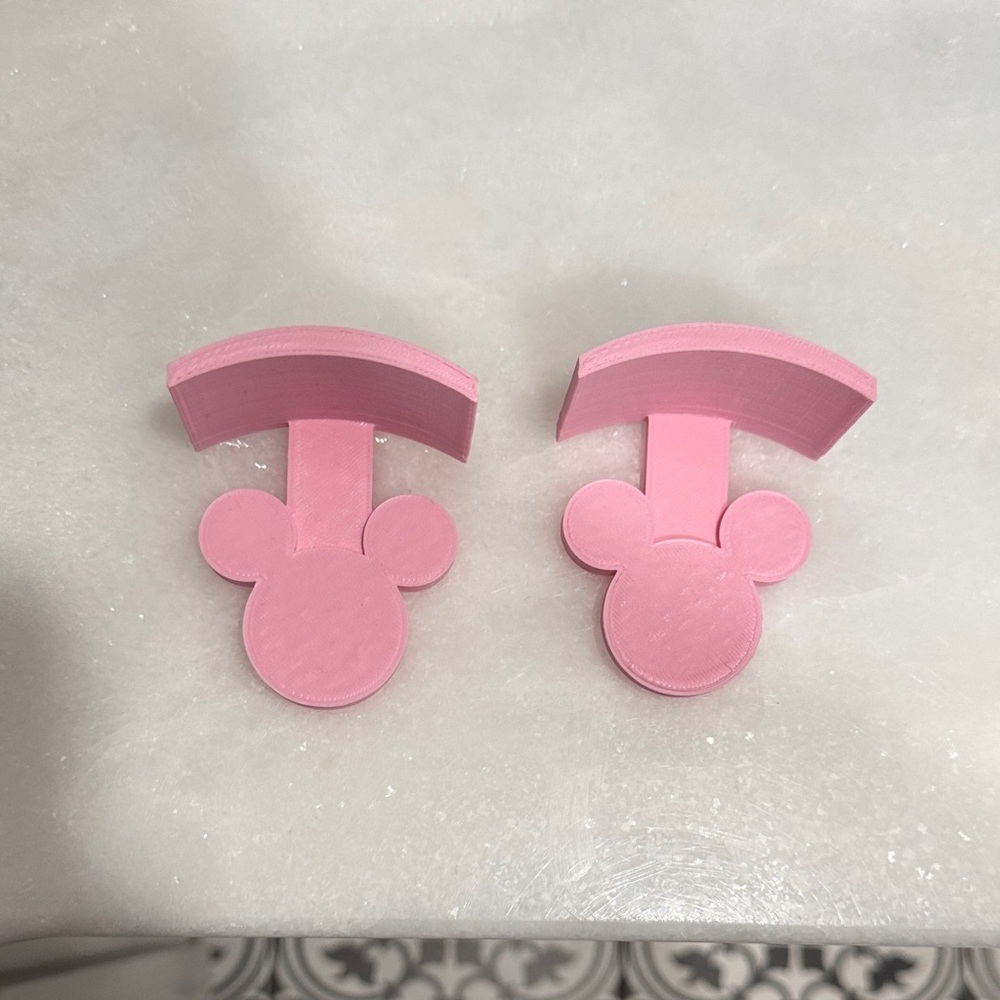 Charming Pink Mouse Ear Holders